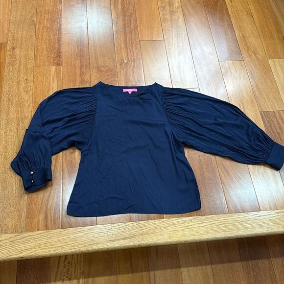 Lilly Pulitzer The Maisel Blue Top Size S - Picture 10 of 16